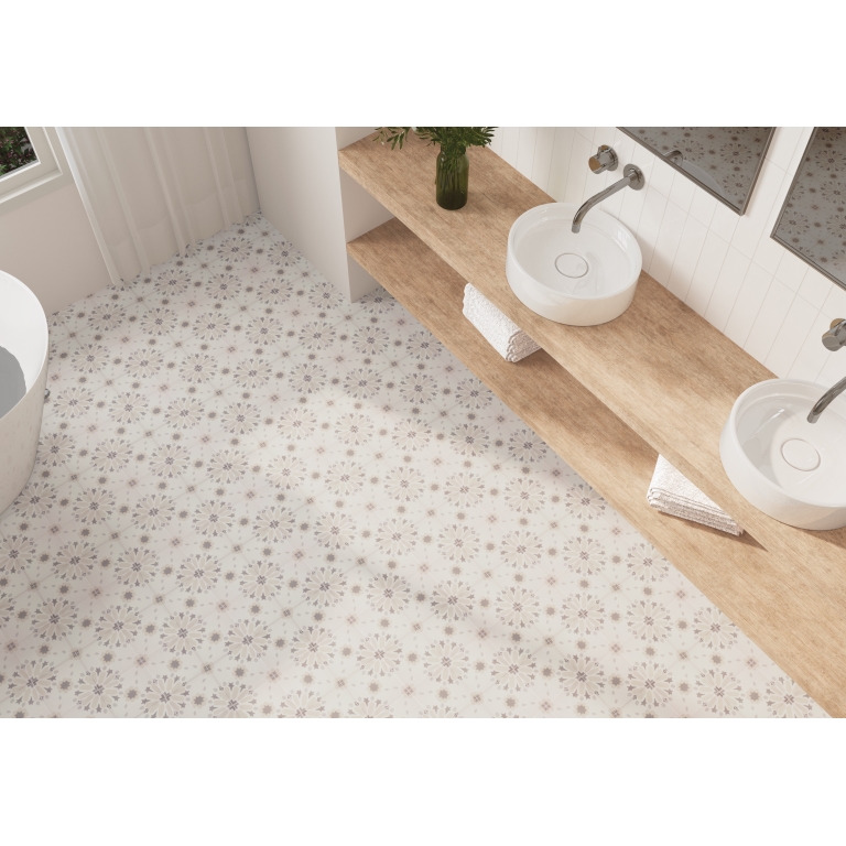 RIDDLER - 6X6, BEIGE GEM, MATTE